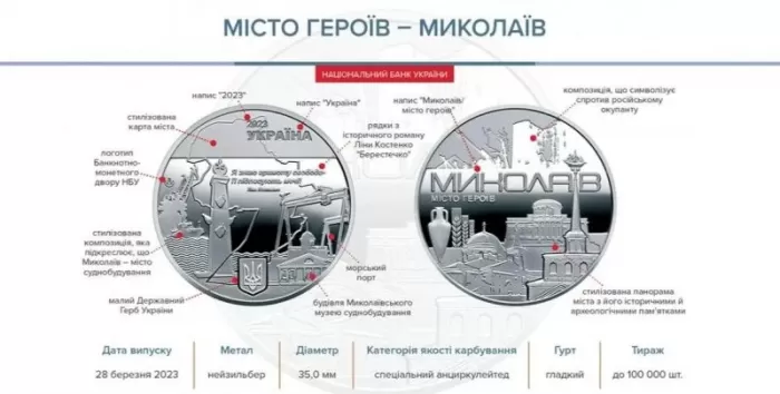 Пам'ятна медаль "Місто героїв - Миколаїв"